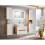 Countertop Vanity Unit + Basin 800mm Wall Cabinet White Gloss/Oak Arub 2