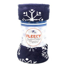 Cozydoze Xmas Blankets - Fleecy Throws. Christmas Trees, Reindeer, Owls, Winter Snowflakes In Red, Blue, Silver Grey, Gold, White. Warm & Cosy Double