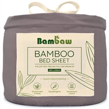 Dark Grey Double Bed Sheet | Bamboo Linen | Anti Allergy Bedding | Stay Cool Sheets | Sheets Double | Soft Bedding | Comfort Beddings | Fitted Sheets