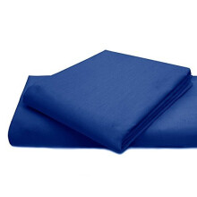 Glamptex Essentials Flat Sheet Poly Cotton Single, Double, King, Super King Flat Bed Sheet (Super King, Royal Blue)