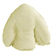 S Green Linens Batwing Pillowcase for Orthopaedic Batwing Pillows Cream Colour (Cream)