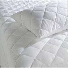 Casabella Extra Deep Quilted Matress Protector 12" Fitted Bed Cover Polycotton Mattress Protectors (Pillow Pair, Quilt)
