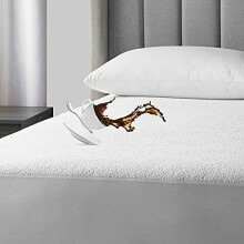 Waterproof Terry Towelling Pillow Protectors Super Soft Cosy Hypo-Allergenic Breathable Non Noisy Pair of Pillow Protectors (Pair of Pillow