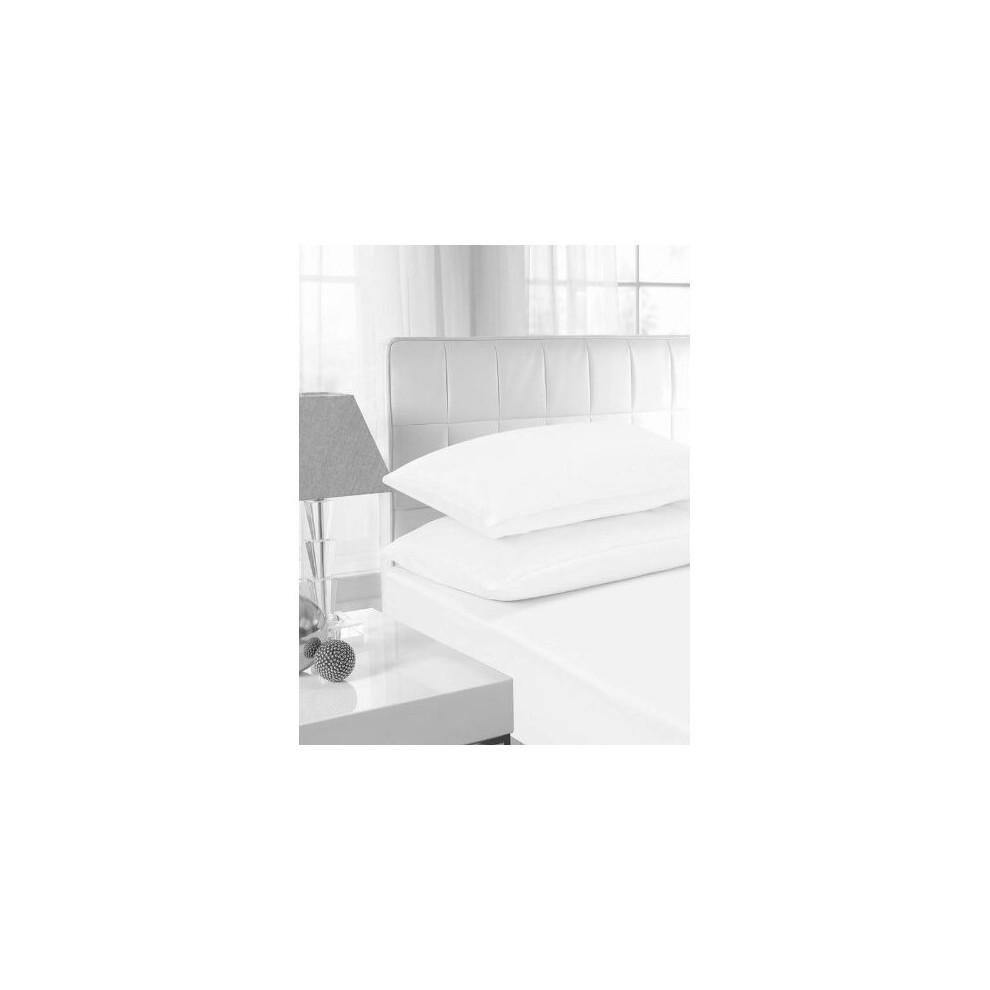 16" Extra Deep 100% Egyptian Cotton Fitted Sheet All UK Sizes Or Pillow Pair Cases 200 Thread Count (White, Super King)