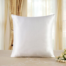townssilk Both Side 100% 19mm Silk Pillowcase 80x80cm Pillow Case Cushion Cover with Hidden Zipper Naturalwhite