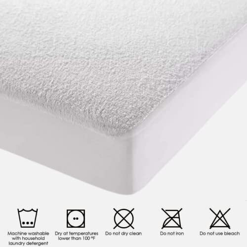 Olivia Rocco Extra Deep Waterproof Terry Towel Mattress Protector