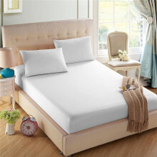 200 Thread Count 100% Egyptian Cotton Fitted Sheet - 16"/40cm Extra Deep Fitted Bed Sheet - Luxury Ultra Soft Bottom Sheet - Deep Pocket Stretches Up