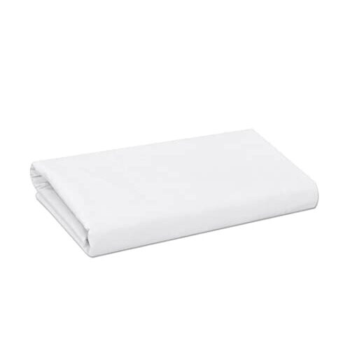 My Home Store Premium Soft Flat Sheet 100 Egyptian Cotton White Bed