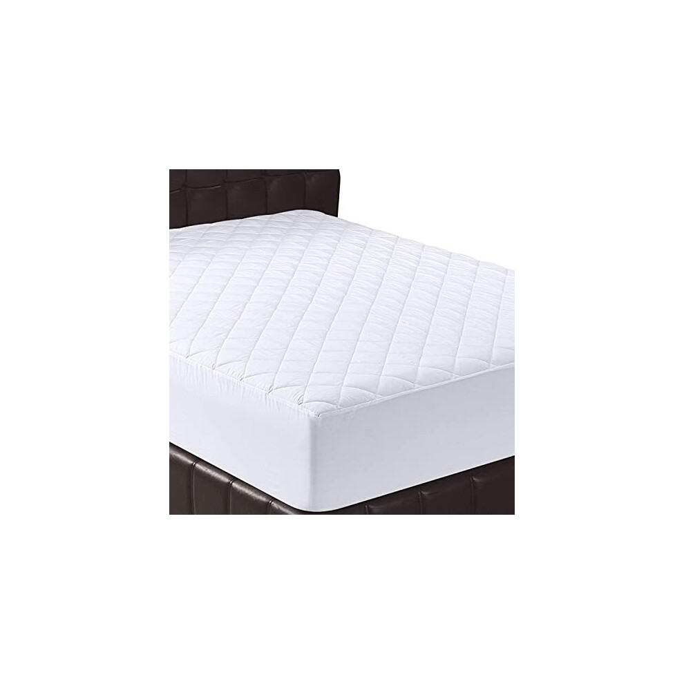 Prime Linens Quilted Fitted Mattress Protector Bedding Mattress Cover Topper Protection Extra Deep Stretches 35Cm Great Fit (King, 150x200Cm)