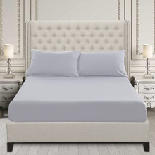 Ray Bedding Extra Deep Super King Fitted Sheet 3PC Bedding Set with Pillow Cases 2 Pack 400 Thread Count 100% Egyptian Cotton 40cm Deep Pockets Soft &