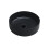 7844 Ceramic Vert Round Countertop Basin in Matte Black 1