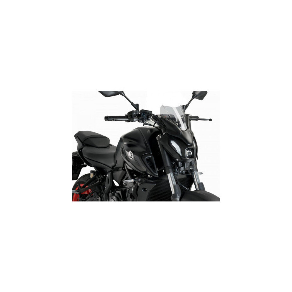 Puig Light Smoke New Generation Sport Screen Yamaha MT-07 Pure 2023-2024 - Image 4