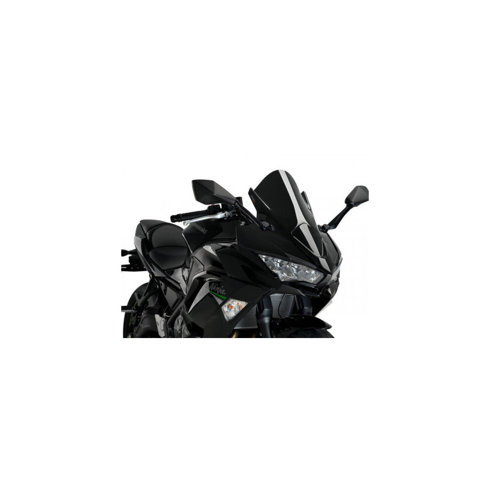 2020-2026 Kawasaki Ninja 650 Puig Z-Racing Screen Windshield Black - Image 6