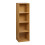 URBN Living (Beech, 4 Tier) URBN LIVING Wooden Bookcase Storage Shelf 1