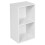 URBN Living (White, 2 Tier) URBN LIVING Wooden Bookcase Storage Shelf 1
