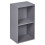 URBN Living (Grey, 2 Tier) URBN LIVING Wooden Bookcase Storage Shelf 1