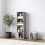 URBN Living (Grey, 4 Tier) URBN LIVING Wooden Bookcase Storage Shelf 2