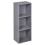 URBN Living (Grey, 3 Tier) URBN LIVING Wooden Bookcase Storage Shelf 1