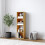 URBN Living (Beech, 4 Tier) URBN LIVING Wooden Bookcase Storage Shelf 2