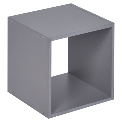 URBN Living (Grey, Cube) URBN LIVING Wooden Bookcase Storage Shelf