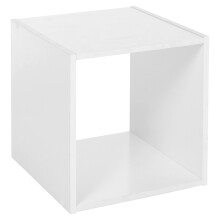 (White, Cube) URBN LIVING Wooden Bookcase Storage Shelf