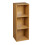 URBN Living (Beech, 3 Tier) URBN LIVING Wooden Bookcase Storage Shelf 1