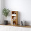 URBN Living (Beech, 3 Tier) URBN LIVING Wooden Bookcase Storage Shelf 2