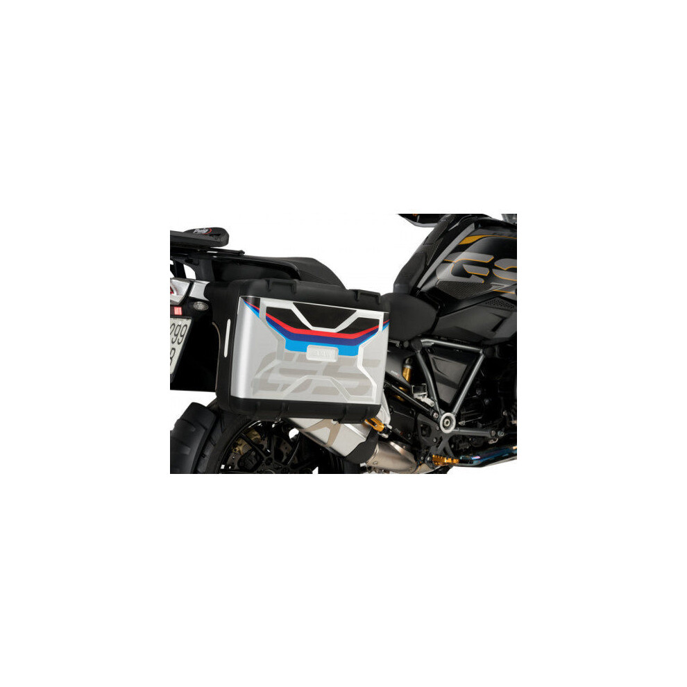 Puig Side Case Stickers / Decals For Bmw R1200 Gs (04-18) Black 8435529317063