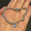 925 Silver Beaded Bracelet with Heart 5