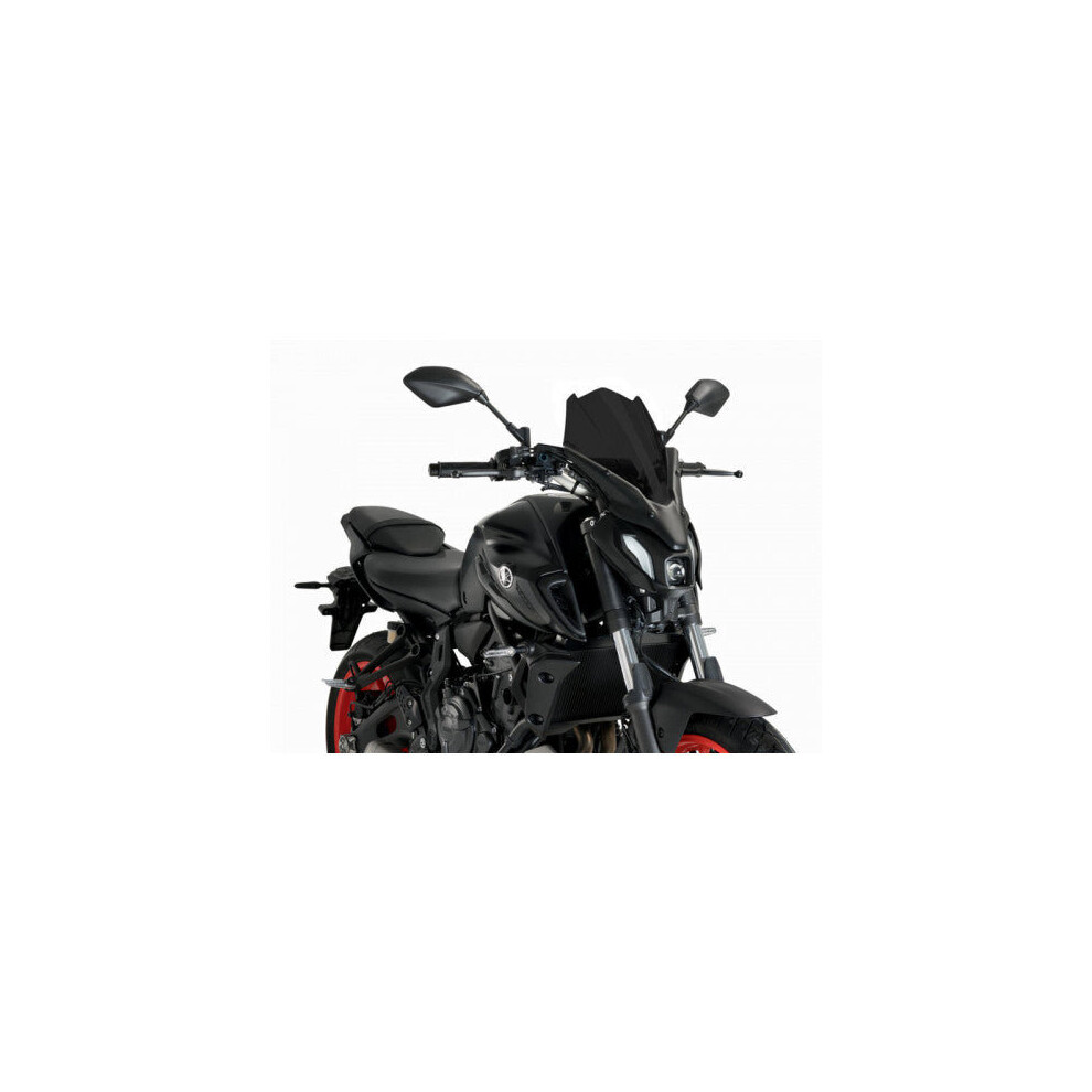 Puig Dark Smoke 20619F - New Generation Touring Screen For Yamaha Mt-07 2021-2024 - Image 4