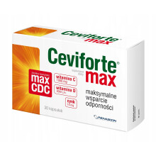 Ceviforte MAX is supplement containing vitamin C, vitamin D and zinc