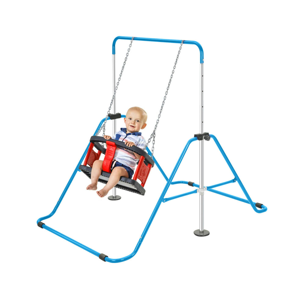 (Blue) Kid Horizontal Bars Gymnastics Training Sport Gym