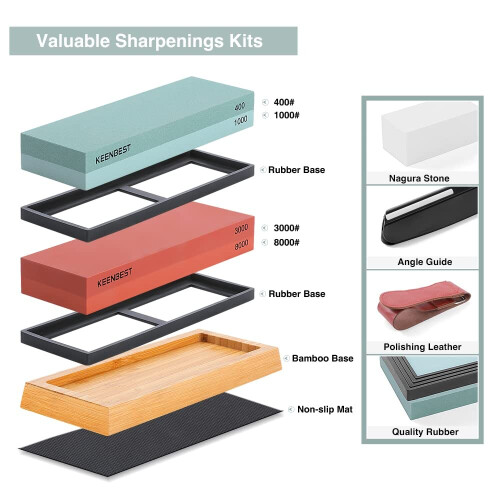 Knife Sharpening Stone Set Professional Sharpener Stone Kit 1