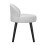 Living And Home Modern Velvet Dressing Table Stool with Solid Wood Legs 4