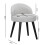 Living And Home Modern Velvet Dressing Table Stool with Solid Wood Legs 2