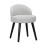 Living And Home Modern Velvet Dressing Table Stool with Solid Wood Legs 3