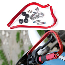 (Red) Motorcycle Handguard Aluminum 7/8" 22mm Handlebar Hand Brush Guards For Motocross Dirt Bike ATV Off Road