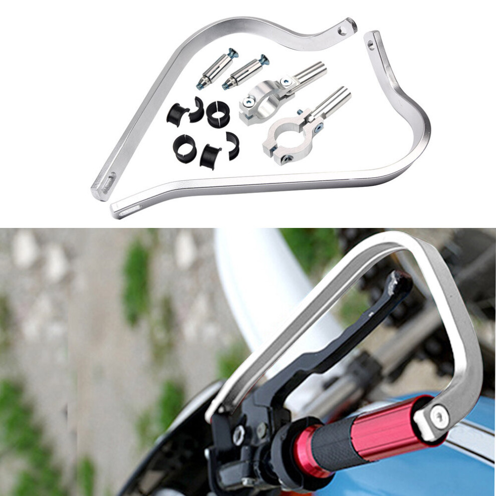 (White) Motorcycle Handguard Aluminum 7/8" 22Mm Handlebar Hand Brush Guards For Motocross Dirt Bike Atv Off Road White 647297381605