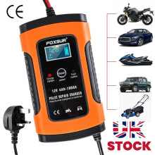 Chargeur de Batterie 12V Automobile Moto Intelligent Pulse Repair