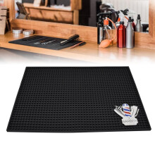 Barber Station Mat Non-slip Pad Hairdress Barber Tool Storage Organizer