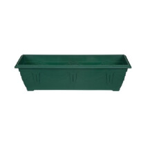 Green Venetian Patio Trough Pot Large Plastic Garden Planter Pot 60cm