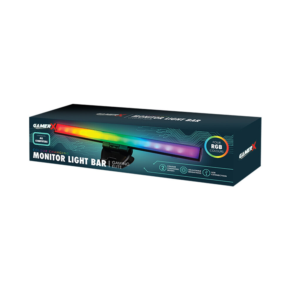 RGB LED Colour Changing Gaming Monitor Multicolour Accent Light Bar USB Powered