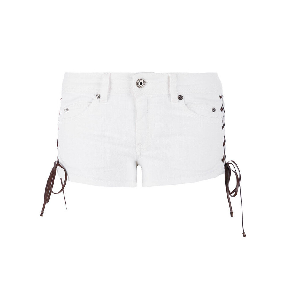 Just Cavalli Women's Blue (White, W24) Denim Shorts