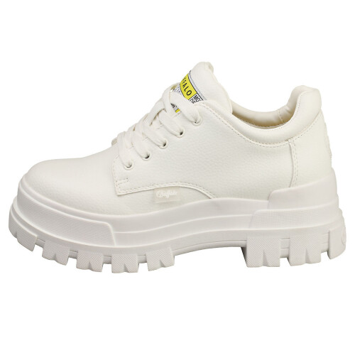 Buffalo (6.5) Buffalo Aspha Cls Vegan Womens Platform Boots in White 2