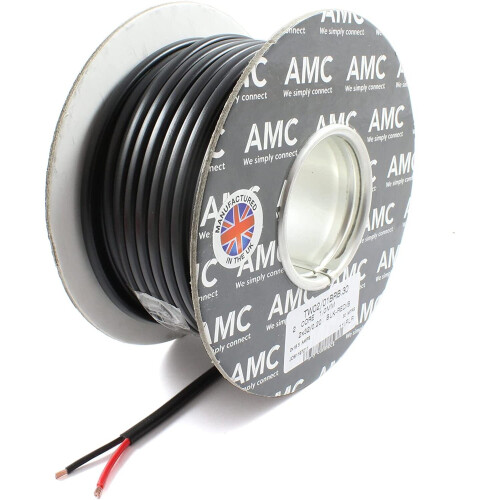 Lowenergie AMC Thin Wall 2 Core Auto Cables Round 1.0mm2 - 30m Roll