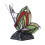 Tiffany by Tiff Table Lamp Butterfly Styled Base - Red, Black 2