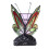 Tiffany by Tiff Table Lamp Butterfly Styled Base - Red, Black 3