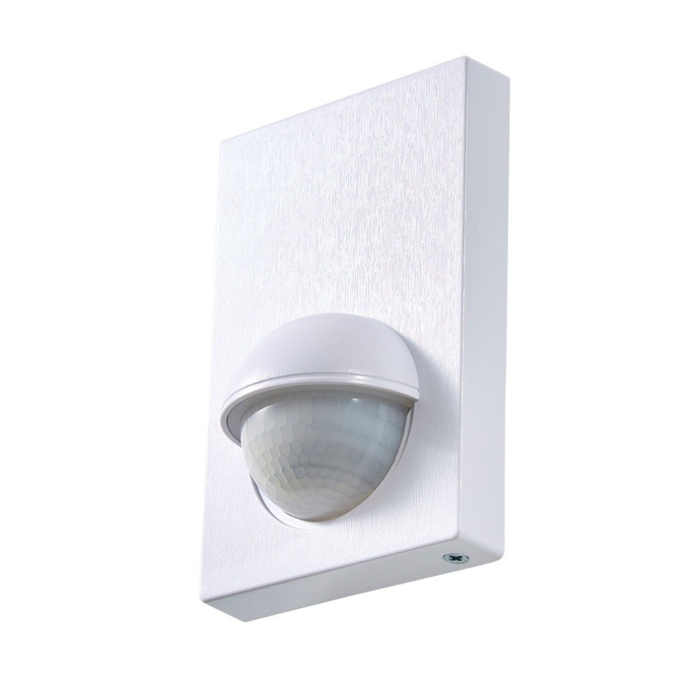 Litecraft Security Pir Motion Sensor Ip44 Wall Panel - Brushed White 5063103005230
