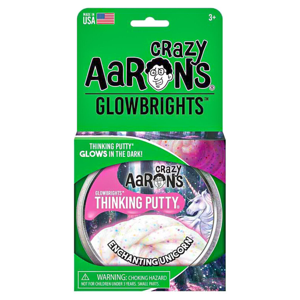 Crazy Aarons Glowbrights Enchanting Unicorn Thinking Putty