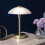 Litecraft Touch Sensitive Table Lamp - Brass 6